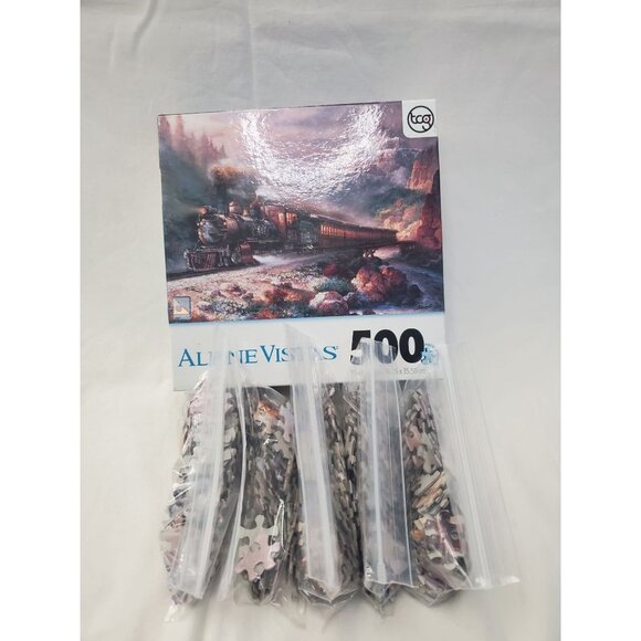 Used 500 Piece Puzzle Box 3 Puzzles - Picture 5 of 10